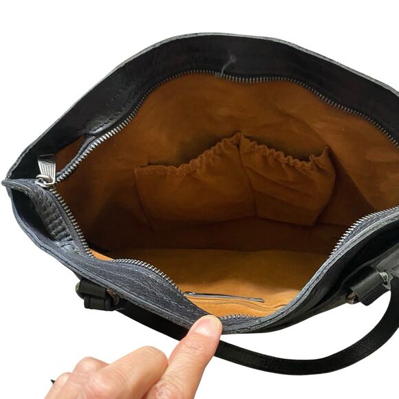 Patricia Nash Shoulder Bag Black Leather Minimalist Everyday Wear Tote NWT $199 - Picture 13 of 16